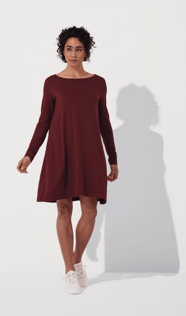 Rowena Swing Dress Wooland.jpg Merino Wool Rocks
