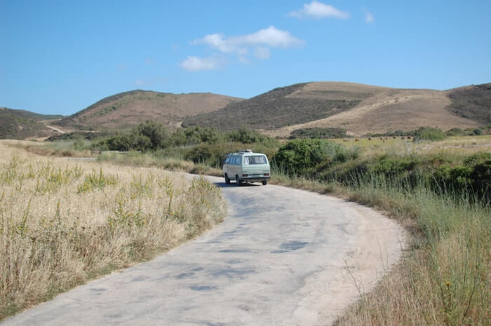 #vanlife in portugal with Charlotte