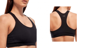  Icebreaker Womens The Icebreaker Merino Meld Zone Sports Bra in black