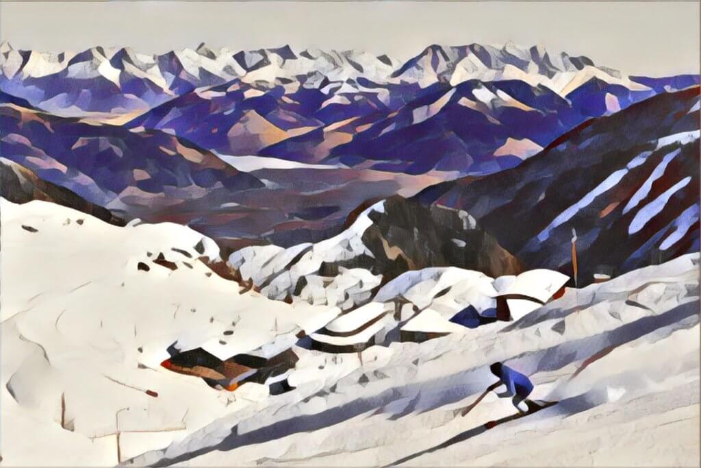 Snow and ski merino gear