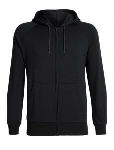 black merino hoodie