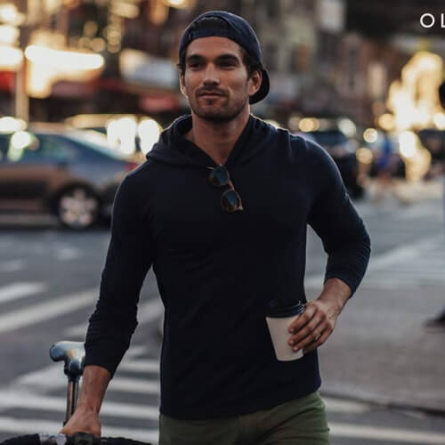 marino wool hoodie