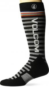 Volcom Stripes Heavy Weight Merino Snow Sock for men
